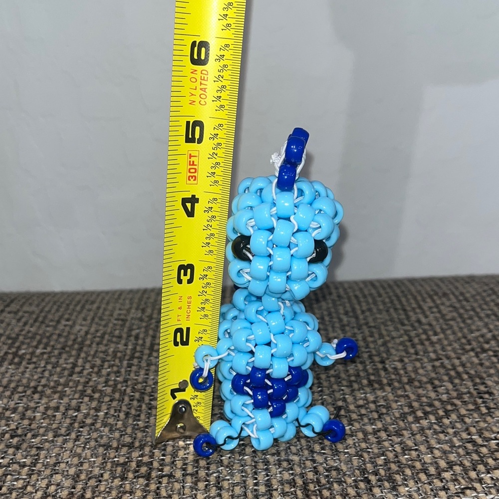 Blue DINO T-REX Beaded Toy Figure - Picture 6 of 7